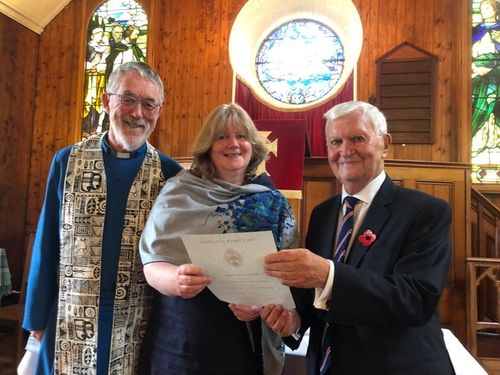 Hazel Gardiner who was inducted as an Elder in Lochranza Church 31/10/21